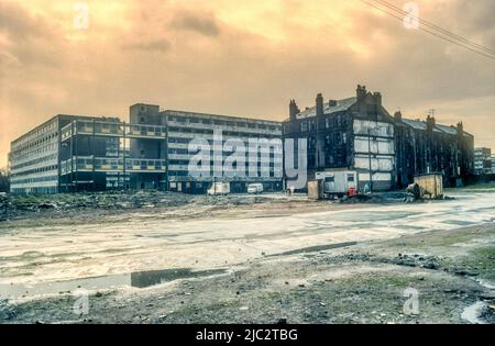 1977 photo d'archive d'une partie de la région hutchesontown de la zone de développement global de Gorbals. Banque D'Images