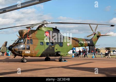 Fairford, Gloucestershire, Royaume-Uni - juillet 2019 : Armée de l'Air française, Armee de Terre, Aerospatiale SA330B Puma, 3E régiment d'hélicoptères de combat Banque D'Images