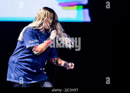 Copenhague, Danemark. 09th juin 2022. La chanteuse canado-américaine Alanis Morissette donne un concert à la Royal Arena de Copenhague. (Crédit photo : Gonzales photo/Alamy Live News Banque D'Images