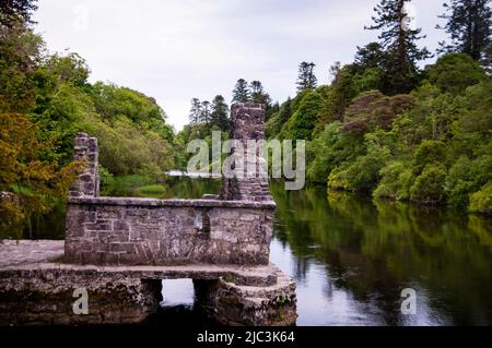 Early Gothic Monks Fishing House à Cong, Irlande. Banque D'Images