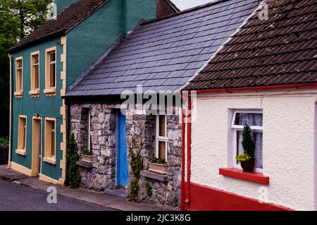 Village irlandais du Congl dans le comté de Mayo. Banque D'Images