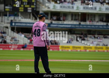 Joe Cracknell, de Middlesex, participe à un match Blast de vitalité T20 à Lords vs Surrey le 9th juin 2022 Banque D'Images