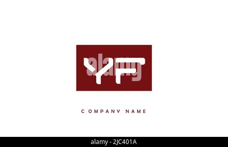 YF, FY alphabets lettres logo Monogram Illustration de Vecteur
