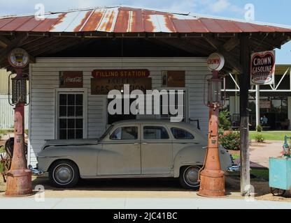 Station-service de Jaber. Banque D'Images