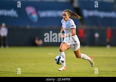 San Diego, Californie, États-Unis. 08th juin 2022. Le défenseur du Portland Thorns FC Meaghan Nally (39) lors d'un match de football de la NWSL entre le Portland Thorns FC et le San Diego Wave FC au Torero Stadium de San Diego, en Californie. Justin Fine/CSM/Alamy Live News Banque D'Images