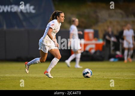 San Diego, Californie, États-Unis. 08th juin 2022. Le défenseur du Portland Thorns FC Meaghan Nally (39) lors d'un match de football de la NWSL entre le Portland Thorns FC et le San Diego Wave FC au Torero Stadium de San Diego, en Californie. Justin Fine/CSM/Alamy Live News Banque D'Images