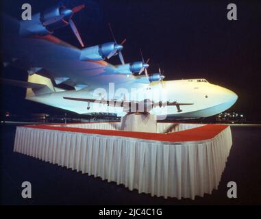 La Spruce Goose exposée à long Beach, Californie, États-Unis d'Amérique Banque D'Images