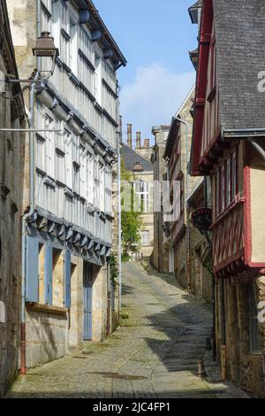Maisons à colombages dans la vieille ville de Quimper, département du Finistère, région Bretagne, France Banque D'Images