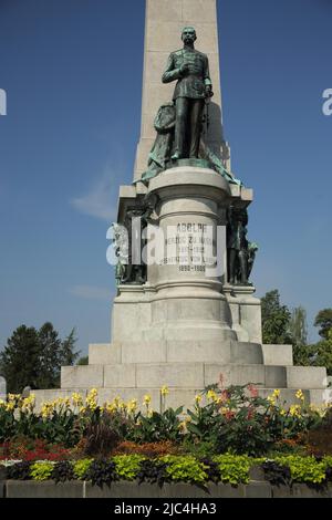 Monument à Nassau Duke Adolph State Monument à Biebrich, Wiesbaden, Hesse, Allemagne Banque D'Images