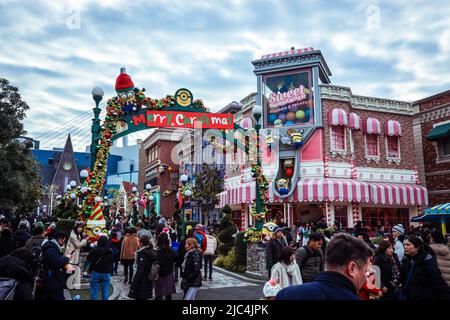 Minions World lumineux et coloré dans Universal Studio Japan Banque D'Images