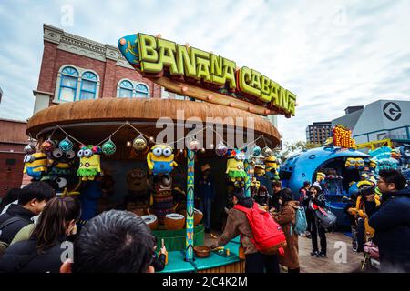 Minions World lumineux et coloré dans Universal Studio Japan Banque D'Images