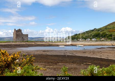 Lochranza Castle sur l'île d'Arran, Ecosse Banque D'Images