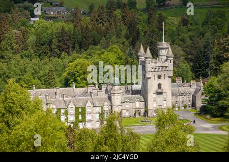 Domaine du château de Balmoral, Aberdeenshire, Highlands écossais du Nord-est Banque D'Images