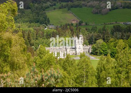 Domaine du château de Balmoral, Aberdeenshire, Highlands écossais du Nord-est Banque D'Images