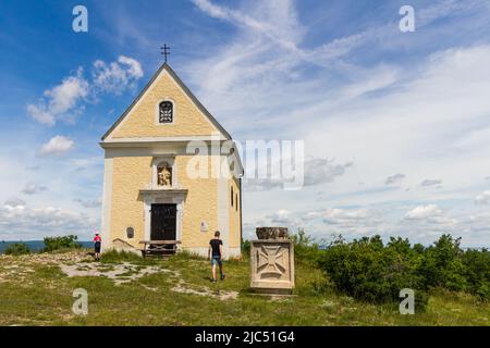 Kogelkapelle (chapelle de Kogel) construite en 1713, sur le pic élevé d' og Kogleberg, à côté de St Margarethen im Burgenland, Autriche Banque D'Images