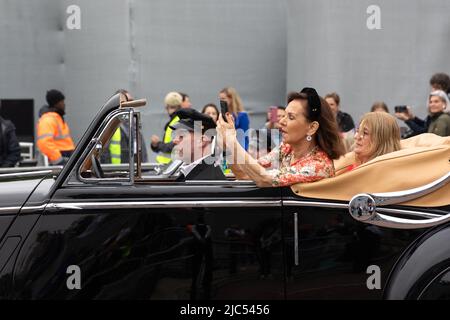 5th juin 2022 - Dame Arlene Phillips participe au concours du Jubilé de platine de la reine Elizabeth sur le Mall à Londres, Royaume-Uni Banque D'Images