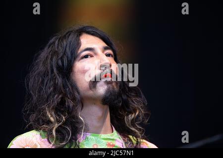 Oslo, Norvège. 09th juin 2022. Le groupe de rock psychédélique japonais Kikagaku Moyo donne un concert en direct pendant le festival de musique norvégien chargé Festival 2022 à Oslo. (Crédit photo : Gonzales photo/Alamy Live News Banque D'Images