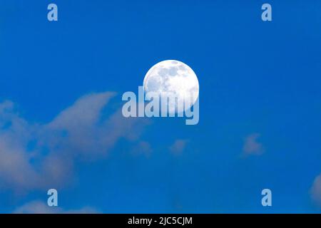 Vollmond und Wolken in der Abenddämmerung, Schweiz *** Légende locale *** soir, crépuscule, ciel du soir, Astro, astronomie, crépuscule, ciel, corps du ciel, lune, concert Banque D'Images