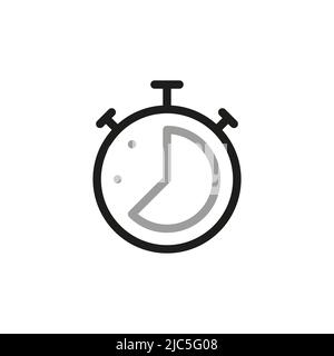 Simple des icônes liées aux temporisateurs. Contactez-nous icônes Web en style ligne. Contour vectoriel modifiable. Illustration de Vecteur