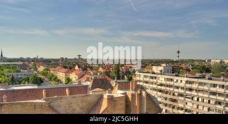 Szeged paysage urbain, Hongrie Banque D'Images