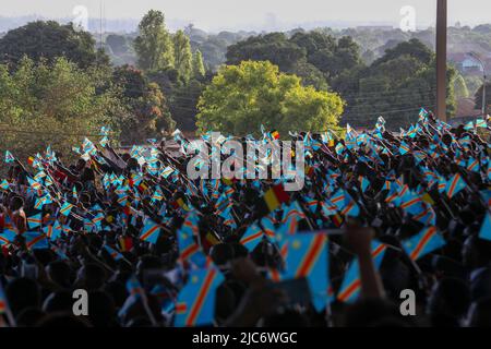 RD Congo. 10th juin 2022. L'illustration montre une visite à l'Université de Lubumbashi, lors d'une visite officielle du couple royal belge en République démocratique du Congo, vendredi 10 juin 2022. Le roi et la reine de Belgique visiteront Kinshasa, Lubumbashi et Bukavu de 7 juin à 13 juin. BELGA PHOTO NICOLAS MATERLINCK crédit: Belga News Agency/Alay Live News Banque D'Images