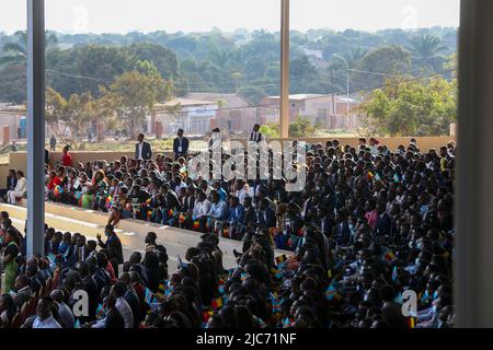 RD Congo. 10th juin 2022. L'illustration montre une visite à l'Université de Lubumbashi, lors d'une visite officielle du couple royal belge en République démocratique du Congo, vendredi 10 juin 2022. Le roi et la reine de Belgique visiteront Kinshasa, Lubumbashi et Bukavu de 7 juin à 13 juin. BELGA PHOTO NICOLAS MATERLINCK crédit: Belga News Agency/Alay Live News Banque D'Images