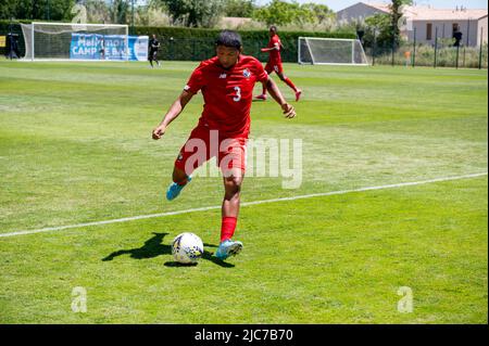 Mallemort, France. 10th juin 2022. ASPRILLA Luis pendant le tournoi Maurice Revello 2022, moins de 21 Festival International Espoirs, 7th et 8th place football match entre Panama U-23 et Comores U-20 sur 10 juin 2022 au Stade d’Honneur à Mallemort, France - photo Frison florien / DPPI crédit: DPPI Media/Alay Live News Banque D'Images