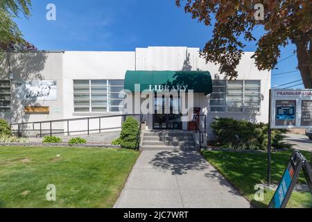 Okanogan, WA - USA-0511-2022: City Library Building Banque D'Images