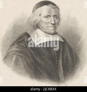 Portrait du poète Jacob Cats, imprimeur: Willem van Senus, d'après: Ravesteyn, pays-Bas, 1783 - 1851, papier, gravure, gravure, h 82 mm × l 85 mm Banque D'Images