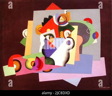 George Valmier - composition avec fleurs - 1924 Banque D'Images
