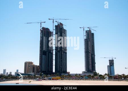 Construction de gratte-ciel à Koweït City Banque D'Images