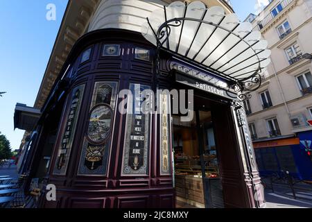 La boulangerie et pâtisserie française traditionnelle BLE d'Or située sur le boulevard Voltaire dans le quartier Oberkampf . Paris, France. Banque D'Images