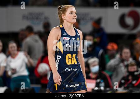 11th juin 2022 ; Ken Rosewall Arena, Sydney, Nouvelle-Galles du Sud, Australie ; Australian Suncorp Super Netball, Giants Netball versus Sunshine Coast Lightning; Stephanie Wood of the Lightning Credit: Action plus Sports Images/Alamy Live News Banque D'Images