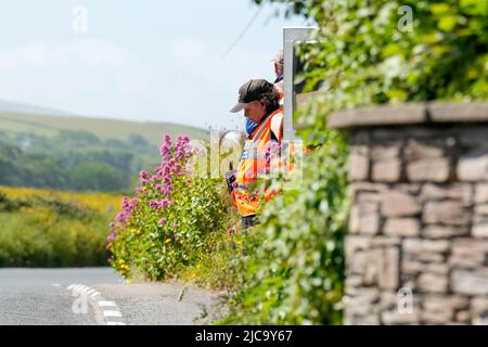 Douglas, Île de Man. 10th juin 2022. Un Marshall lors de la course de VTT Monster Energy Supersport 2 à l'île de Man, Douglas, île de Man, le 8 juin 2022. Photo de David Horn. Crédit : Prime Media Images/Alamy Live News Banque D'Images