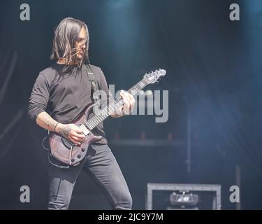 Thy Art is Murder se produit au Bloodstock Festival, Catton Park Derbyshire, Royaume-Uni. 10 août 2019 Banque D'Images