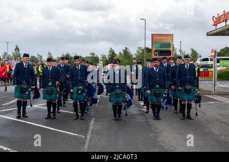 Strathaven, Écosse, Royaume-Uni. 11th juin 2022. Strathaven Gala revient après une absence de deux ans en raison de la pandémie de Covid-19. Credit: SKULLY/Alay Live News Banque D'Images