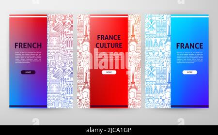 France Web Design Illustration de Vecteur