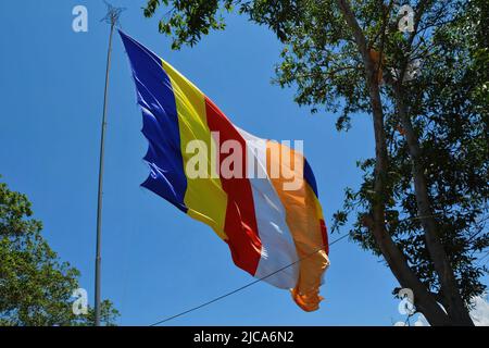 Idéalement situé sur la ville de Nha trang, long son Pagoda est l'un des temples bouddhistes les plus révérés du Vietnam central. Banque D'Images