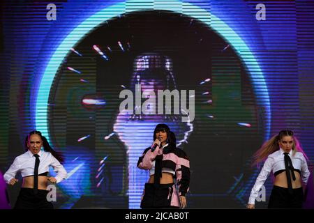 La chanteuse américaine Paloma Mami se produit sur scène au Super Bock lors du son Primavera 2022 de nos sur 11 juin 2022 à Porto, Portugal. Banque D'Images