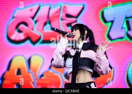 La chanteuse américaine Paloma Mami se produit sur scène au Super Bock lors du son Primavera 2022 de nos sur 11 juin 2022 à Porto, Portugal. Banque D'Images