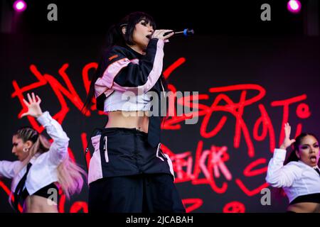 La chanteuse américaine Paloma Mami se produit sur scène au Super Bock lors du son Primavera 2022 de nos sur 11 juin 2022 à Porto, Portugal. Banque D'Images