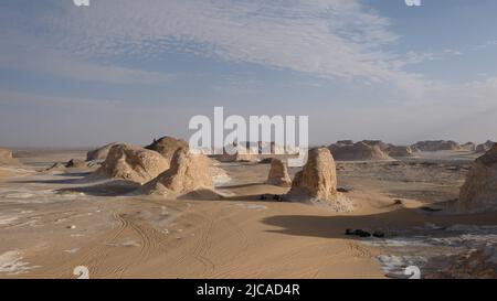 Célèbre désert blanc en Égypte Banque D'Images