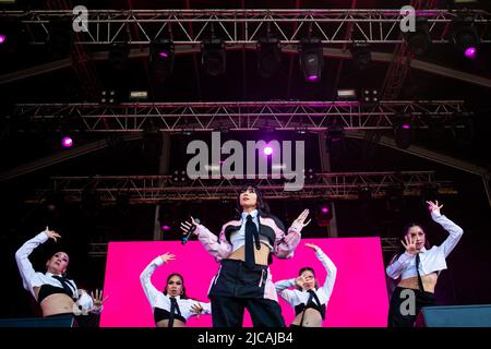Porto, Portugal. 11th juin 2022. La chanteuse américaine Paloma Mami se produit sur la scène Super Bock pendant le son Primavera de 2022 à Porto. Crédit : SOPA Images Limited/Alamy Live News Banque D'Images