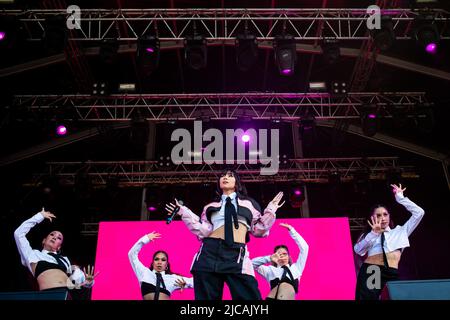 Porto, Portugal. 11th juin 2022. La chanteuse américaine Paloma Mami se produit sur la scène Super Bock pendant le son Primavera de 2022 à Porto. (Photo par Diogo Baptista/SOPA Images/Sipa USA) crédit: SIPA USA/Alay Live News Banque D'Images