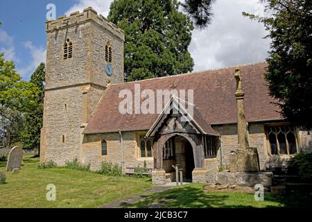 Église St Michaels South Littleton près d'Evesham, Royaume-Uni Banque D'Images