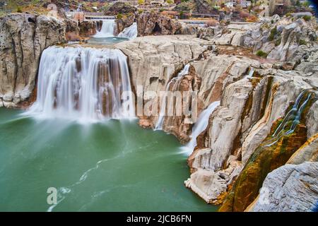 Shoshone Falls en Idaho au début du printemps Banque D'Images