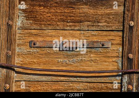 Ancienne texture en bois de chariot de train Banque D'Images