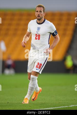 11 juin 2022 - Angleterre / Italie - Ligue des Nations de l'UEFA - Groupe 3 - Stade Molineux Harry Kane pendant le match contre l'Italie. Crédit photo : © Mark pain / Alamy Live News Banque D'Images