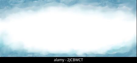 Bannière abstraite aquarelle dessinée à la main. Arrière-plan peint aquarelle avec place pour le texte. Banque D'Images