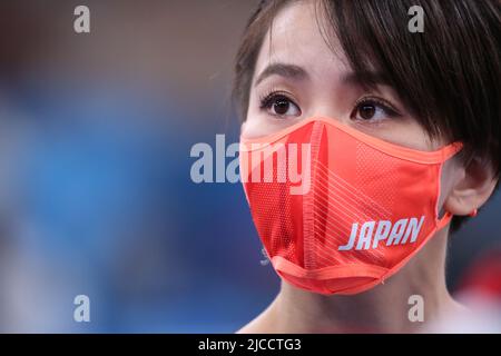 29th JUILLET 2021 - TOKYO, JAPON: Mai Murakami du Japon participe à la Balance Beam de la finale de gymnastique artistique de la femme à Tokyo 20 Banque D'Images